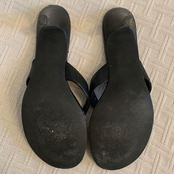 Steve Madden Black Leather Heels - Picture 6 of 9